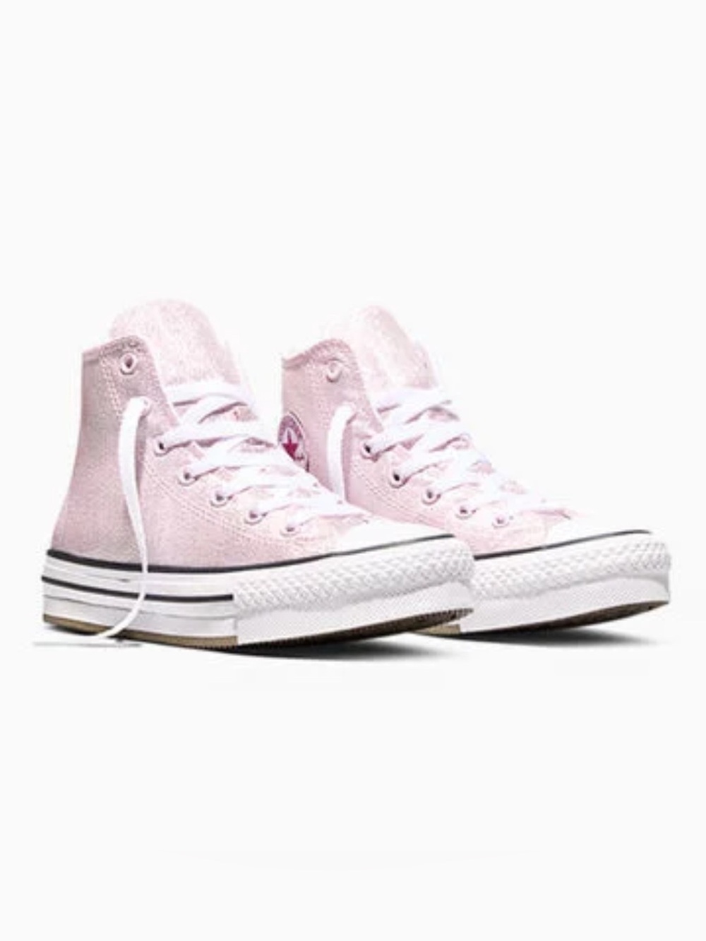 Converse Chuck Taylor All Star Lift Platform Shine Sneakers - Sparkly Pink